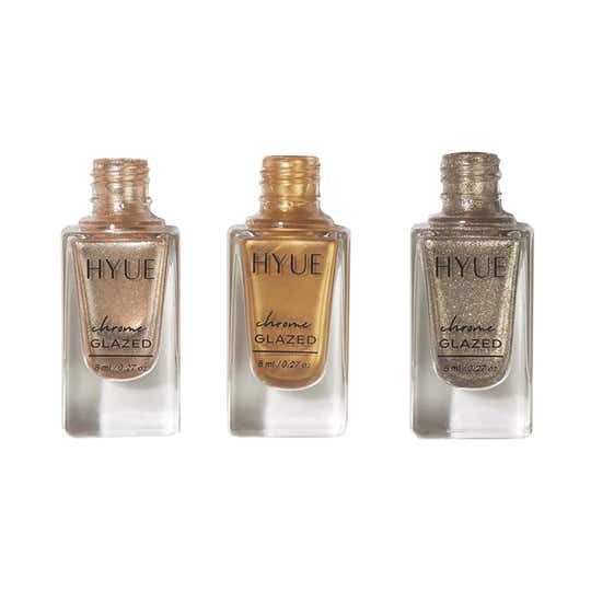 HYUE Chrome Glazed Nail Paint - Metallic Combo (3 pcs)