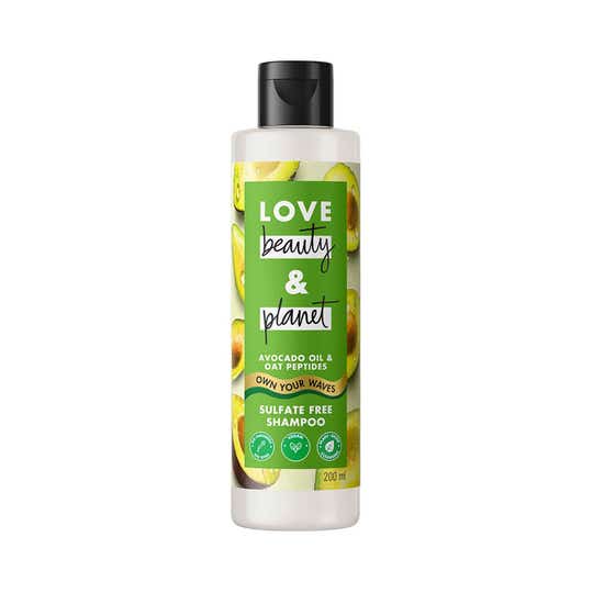 LOVE beauty AND planet Avocado Oil & Peptide Shampoo for Wavy Hair (200 ml)
