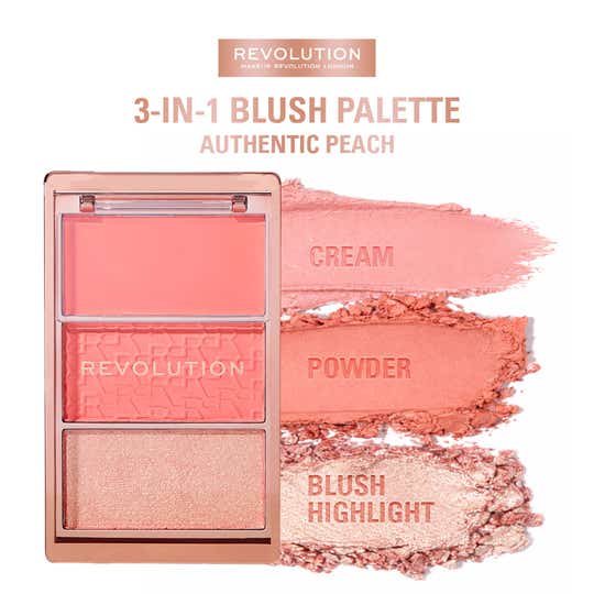 Makeup Revolution Blush Icon Palette - Authentic Peach (9.8 g)