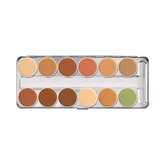 KRYOLAN Dermacolor Camouflage Creme Palette 12 Colors - Bangalore (40 g)