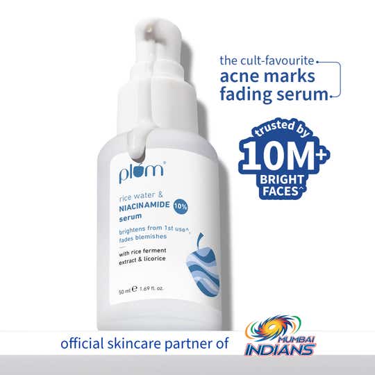 Plum Rice Water & 10% Niacinamide Face Serum (50 ml)