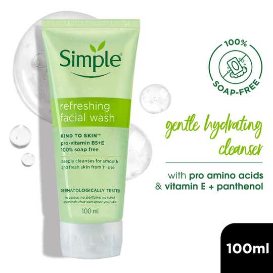 Simple Kind To Skin Refreshing Facial Wash (100ml)