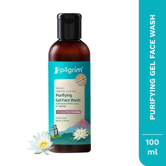 Pilgrim Volcanic Lava Ash Face Wash With Yugdugu & White Lotus (100ml)