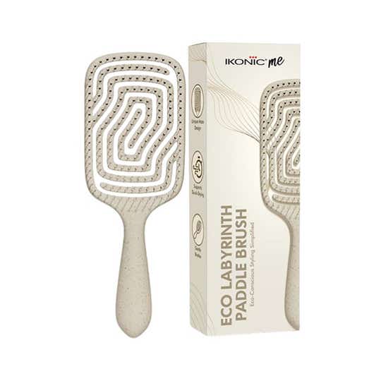 Ikonic Me Eco Labyrinth Paddle Brush IKM-3017 - Sand Beige
