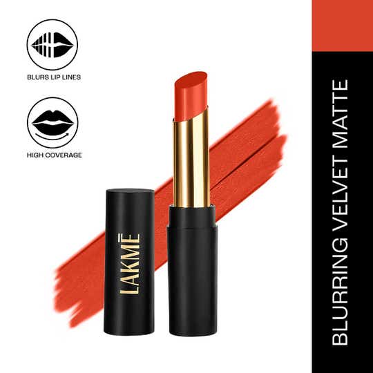 Lakme Absolute Beyond Matte Lipstick - 401 Orange Oasis (3.4g)
