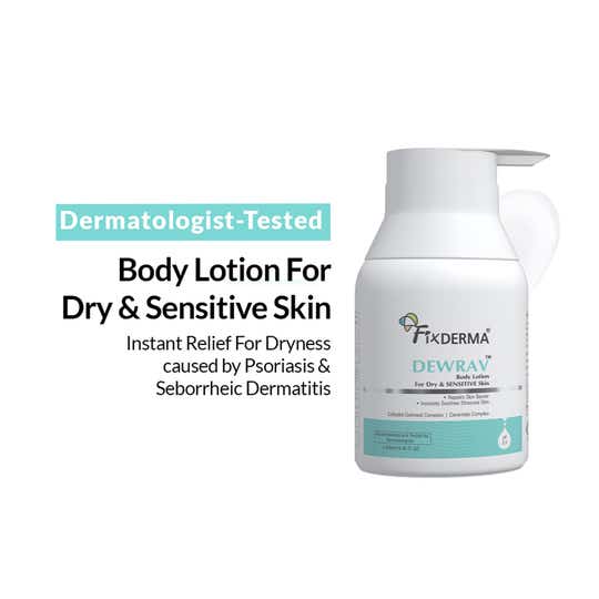 Fixderma Dewrav Body Lotion For Dry and Sensitive Skin With Shea Butter and Ceramides Complex (250 ml)
