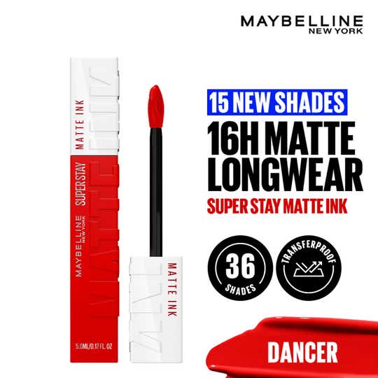 Maybelline New York Super Stay Matte Ink Liquid Lipstick - 118 Dancer (5ml)