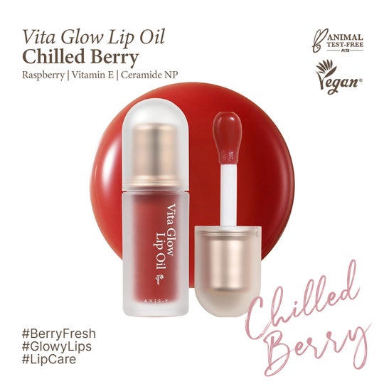 Axis-Y Vita Glow Lip Oil - Chilled Berry (4 ml)