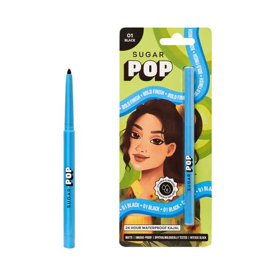 SUGAR POP 24 Hour Waterproof Kajal - 01 Black (30 g)