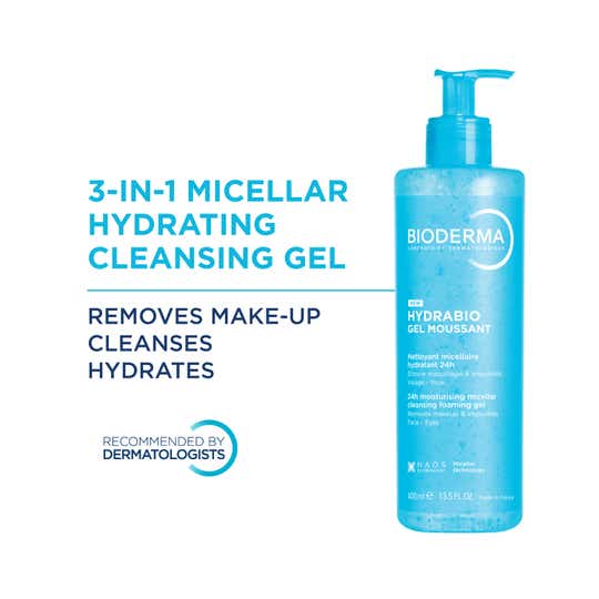 Bioderma Hydrabio Gel Moussant 3-in-1 Cleanser (400 ml)