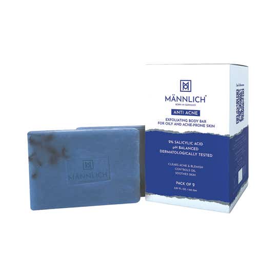 Mannlich Anti-Acne Soap With 2% Salicylic Acid (2 pcs)