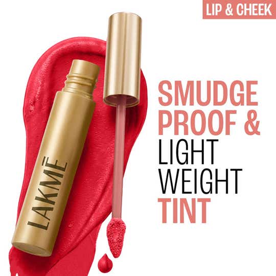 Lakme 9to5 Double Duty Lip & Cheek Mousse, Long Lasting and  Lightweight, Crimson Silk - (9 g)
