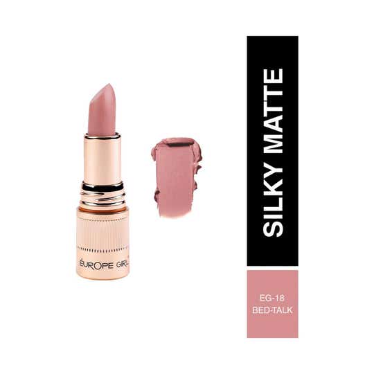 Europe Girl Silky Matte Long Lasting Lipstick - Bed Talk Eg 18 (3 g)