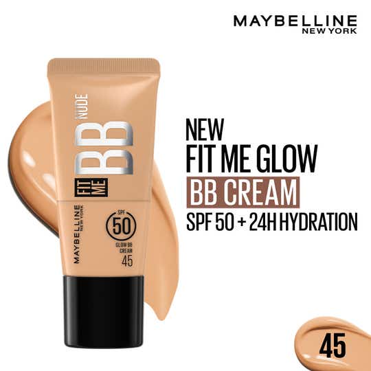 Maybelline New York Fit Me BB Nude Glow BB Cream SPF 50+ 24H Hydration - 45 (25 ml)