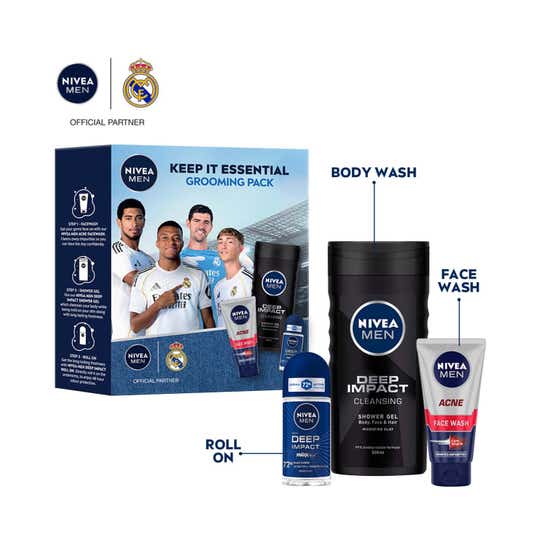 Nivea Men Father Day Combo - Deo, Facewash, Showergel (3 Pcs)