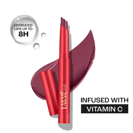 Lakme 9 to 5 Forever Matte Lip Crayon - Red Marsala (1.1 g)