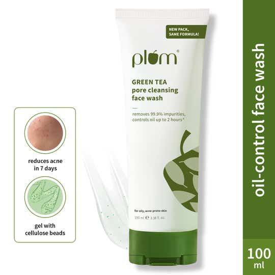 Plum Green Tea Pore Cleansing Acne Face Wash (100ml)