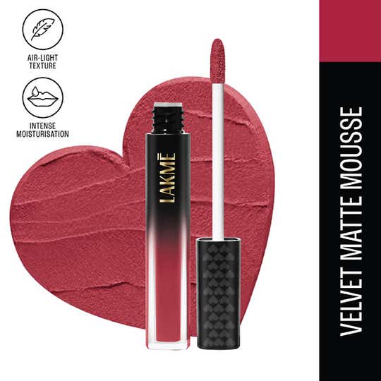 Lakme Xtraordin-Airy Lip Mousse Liquid Lipstick - Love Struck Red (4.6g)