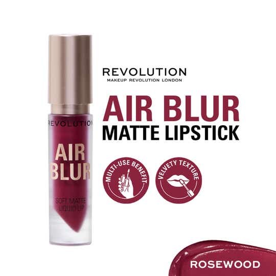 Makeup Revolution Air Blur Matte Liquid Lipstick - Rosewood (3.5 ml)