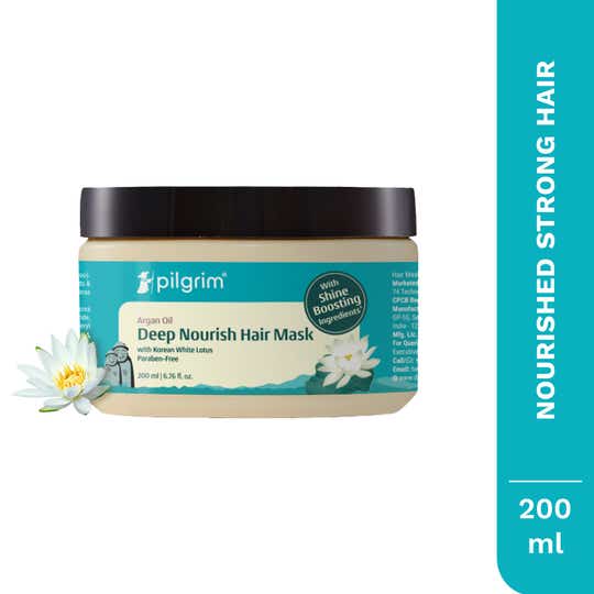 Pilgrim Argan Oil Hair Mask With White Lotus & Camellia (200g)