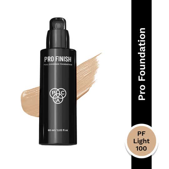 PAC Pro Finish Full Coverage Foundation - PF Light-100 (60 ml)