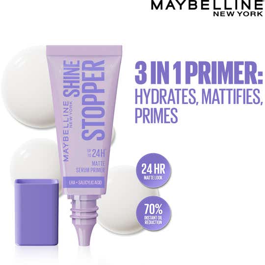 Maybelline New York Shine Stopper Serum Primer for Oily Skin to Prime (10 ml)