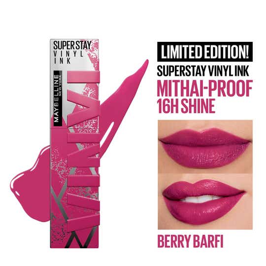 Maybelline New York Superstay Vinyl Ink Mithai Limited Edition - Berry Barfi (4.2 g)