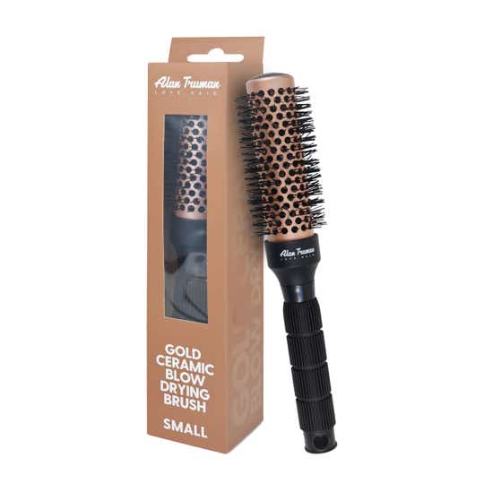 Alan Truman Gold Ceramic Blow Drying Brush - Small (1 Pc)