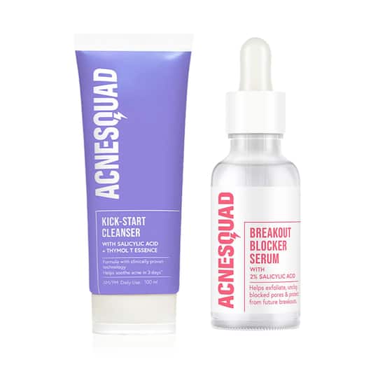 Acne Squad Salicylic Acid Cleanser & 2% Salicylic Acid Serum Combo