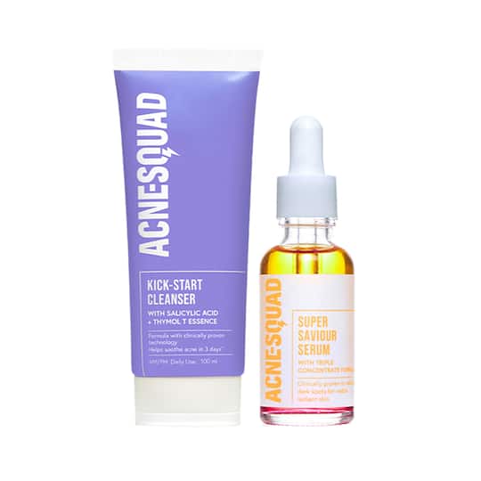 Acne Squad Salicylic Acid Cleanser & Post Breakout Serum Combo