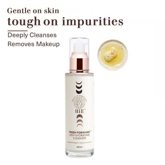 BiE Fresh Forward Deep Hydrating Cleanser - pH-Balanced Makeup Remover (100 ml)