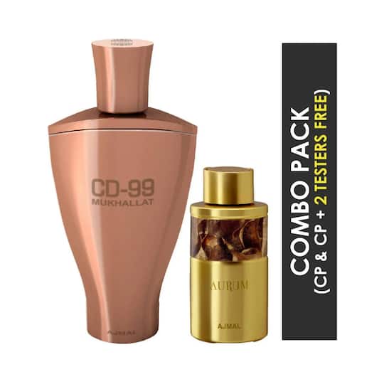 AJMAL Cd 99 Mukhallat Concentrated Perfume Oil Attar And Aurum Concentrated Perfume Oil (2Pc)