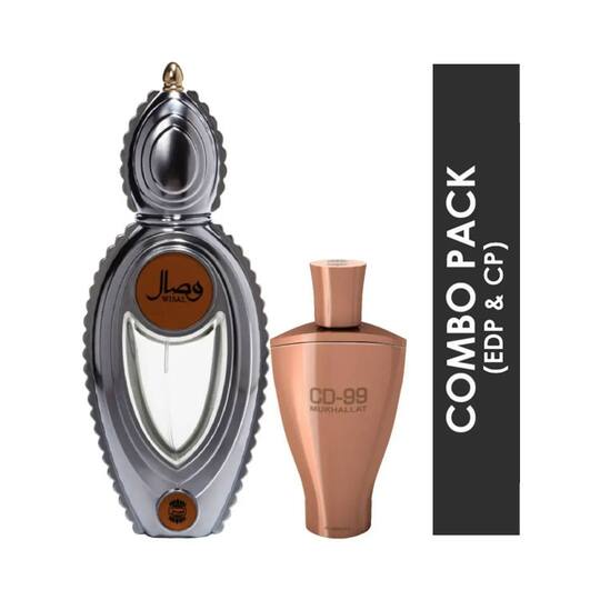 AJMAL Wisal Eau De Parfum And Cd 99 Mukhallat Concentrated Perfume Oil (2Pc)