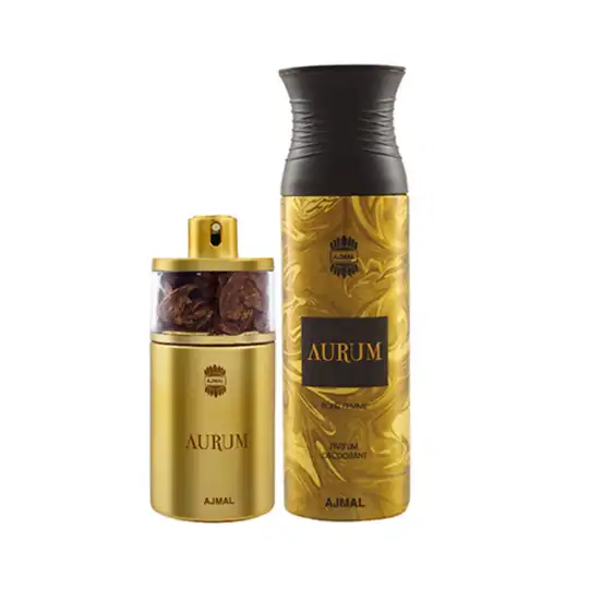AJMAL Aurum Eau De Parfum And Aurum Femme Deodorant (2Pc)