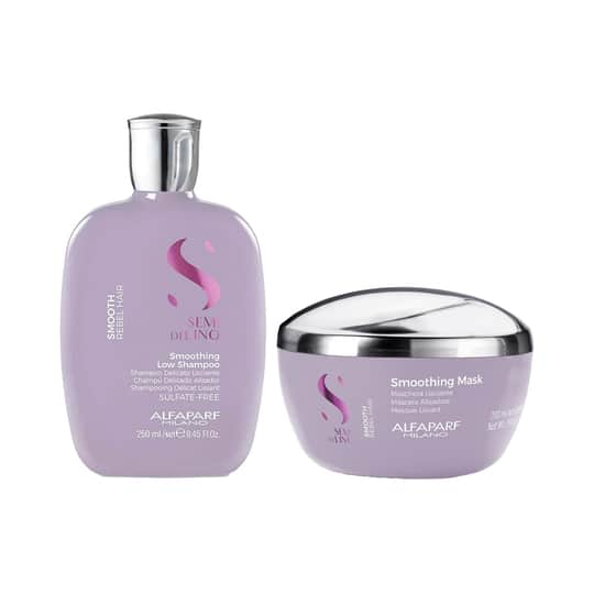 Alfaparf Milano Smoothing Shampoo & Mask Combo helps Smoothen Dry Frizzy Hair