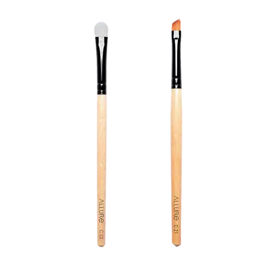 Allure Classic Eyeshadow and Anguler Brush : C-21 & C13 - (2pcs)