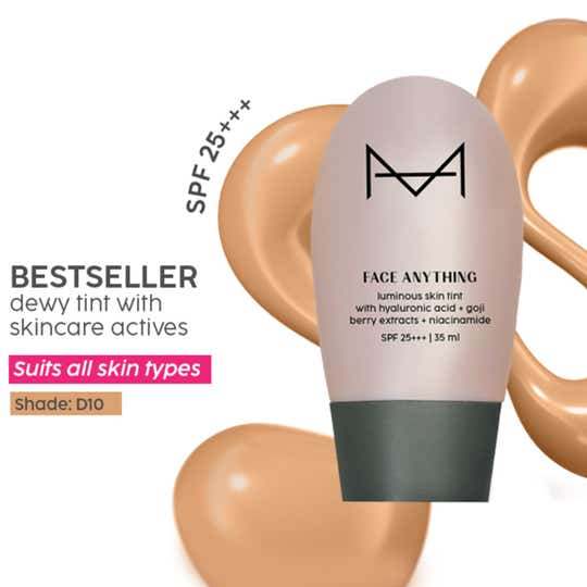 HOUSE OF MAKEUP Face Anything Luminous Skin Tint For Glass Skin - D10 Deep Skin Tone (35 ml)