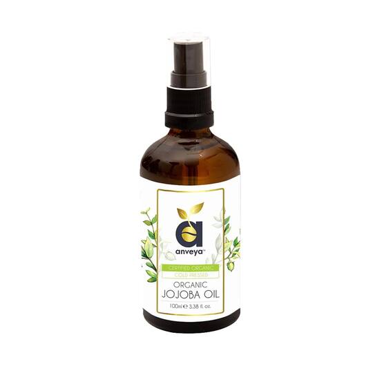Anveya Cold Pressed Organic Jojoba Oil (100ml)