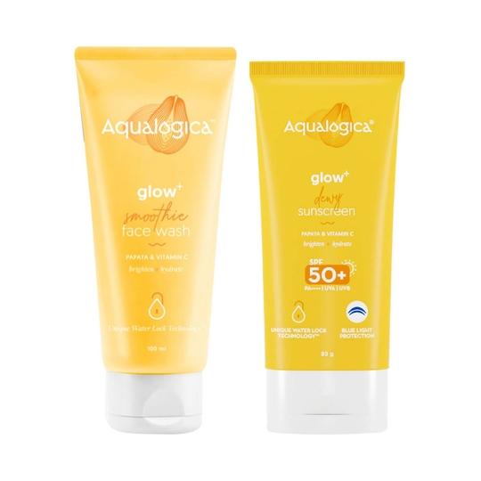 Aqualogica Glow + Dewy Skin Combo