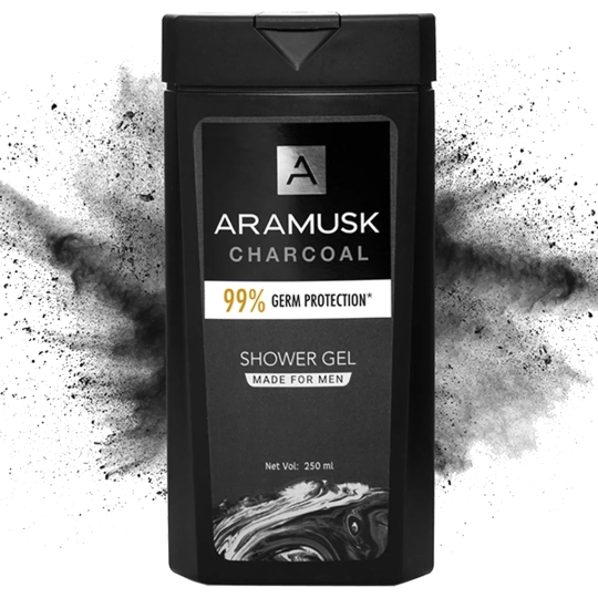 Aramusk Charcoal Shower Gel (250ml)