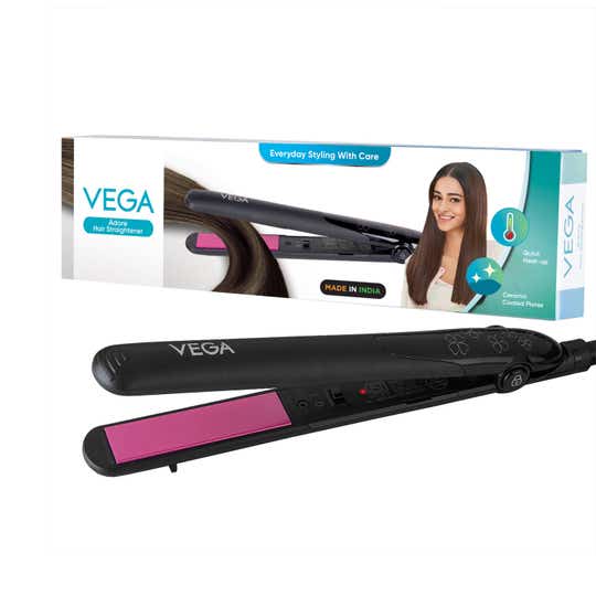 Vega Adore Hair Straightener for Women with Ceramic Plates & Fast Heat (VHSH-18)