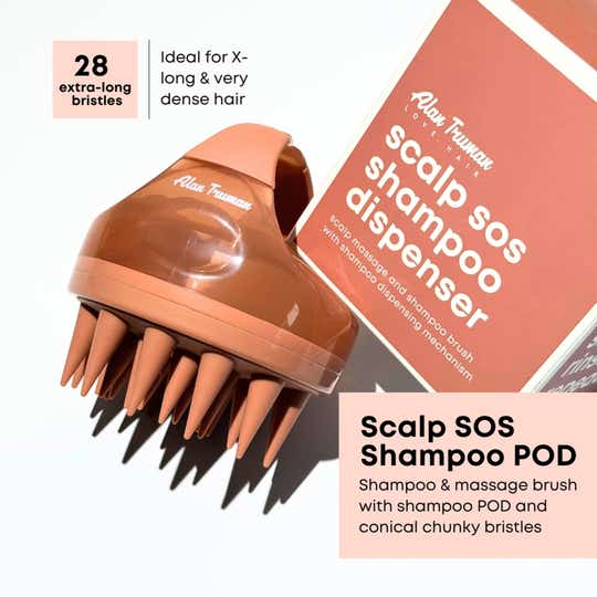 Alan Truman Shampoo Pod Scalp Sos Brush Large - Beige Brown