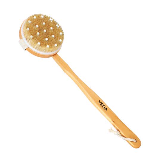 Vega Bristle Bath Brush with Massager (NBA 1/2) (207 g)