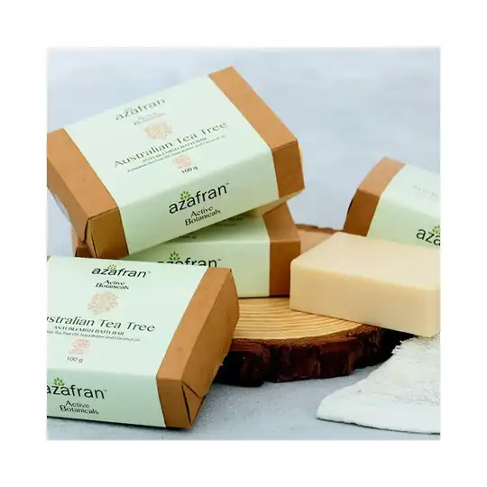Azafran Active Botanicals Australian Tea Tree Anti-Blemish Bath Bar - (100g)