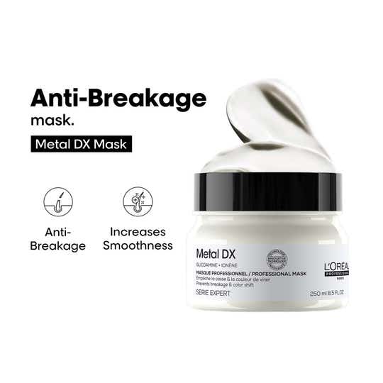 L'OREAL PROFESSIONNEL Metal DX Anti-Deposit Protector Hair Mask For Hair Breakage (250 ml)