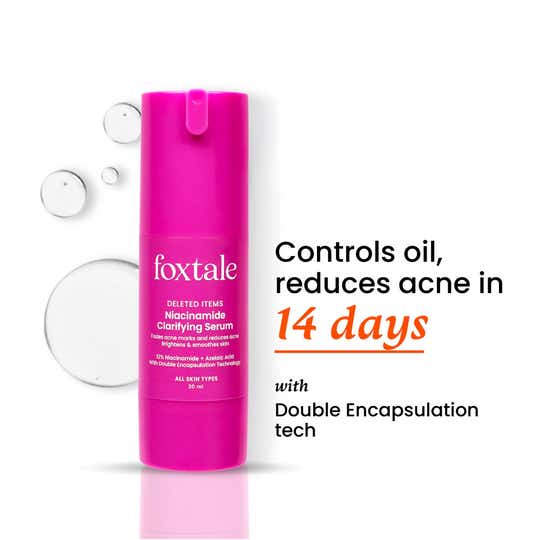 Foxtale 12% Niacinamide Serum with Azelaic Acid for Oil Control & Brightening (30 ml)