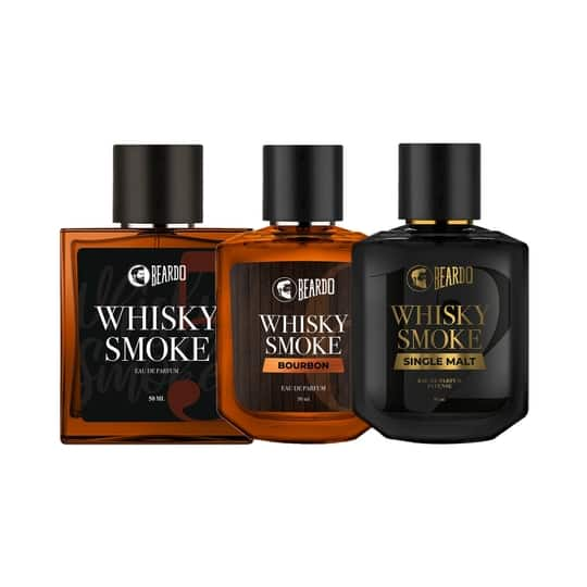 Beardo Whiskey Smoke Perfume EDP, Bourbon Perfume, Single Malt EDP (Set of 3) Combo