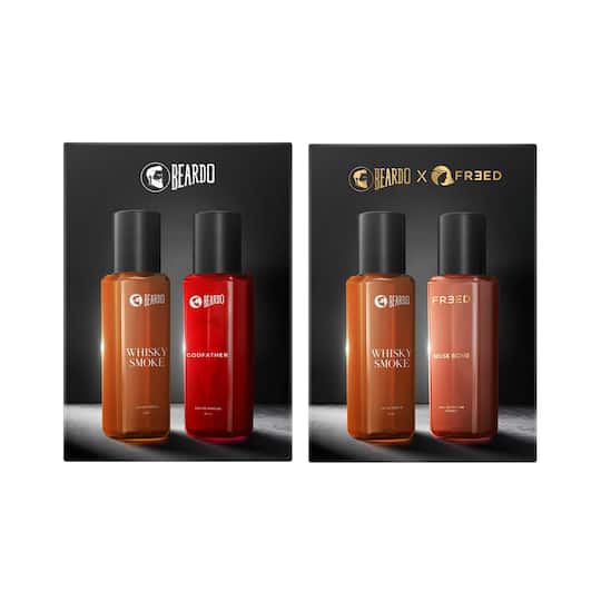 Beardo Men Whisky Smoke and Godfather & Whisky Smoke and Freed Musk Bomb Perfume Combo