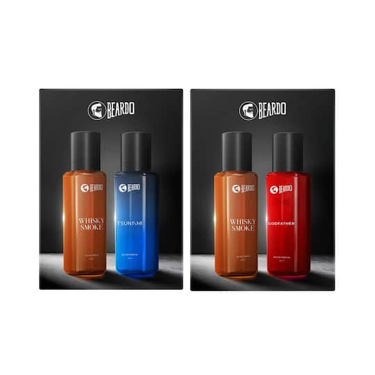 Beardo Men Whisky Smoke and Tsunami & Whisky Smoke and Godfather EDP Combo
