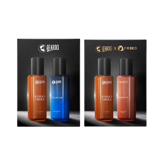 Beardo Men Whisky Smoke And Tsunami & Men Whisky Smoke And Freed Musk Bomb Combo